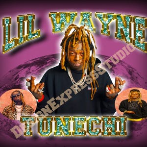 Lil Wayne tumbler design, Tunechi, Weezy, PNG, Sublimation, Digital Download, Cash Money, graphic shirt, tumbler design,