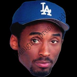 Kobe Dodger head, transparent background, Kobe Bryant