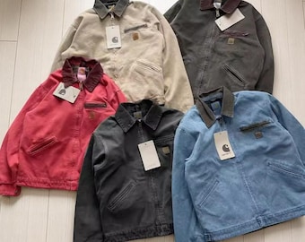 Vintage Carhartt Crimson Red Active Jac Duck Canvas Jacket Vintage Carhartt Crimson Red Active Jac Duck Canvas Jacket