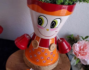 Cadeau Personnage pot de fleurs - modèle Arya