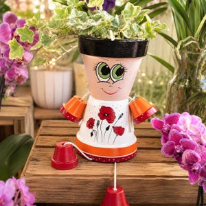 Personnage pot de fleur - Modele Adélie