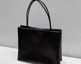 Sac fourre-tout en cuir d'agneau, petits sacs en cuir véritable avec poignée supérieure, sac à main design minimaliste, 2026 nouveaux sacs à main tendance
