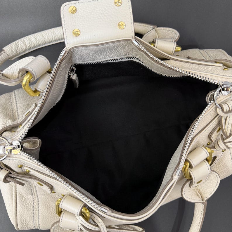 Full Grain Leather Tote Bag, Retro Style Handbags, Women's Leather Top Handle Bag image 14