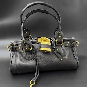 Full Grain Leather Tote Bag, Retro Style Handbags, Women's Leather Top Handle Bag Black