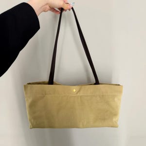 Trendy Canvas Tote Bags, Minimal Design Shoulder Bag, 2026 Chic Handbags, Soft Cotton Tote Bag
