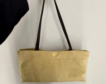 Trendy Canvas Tote Bags, Minimal Design Shoulder Bag, 2026 Chic Handbags, Soft Cotton Tote Bag