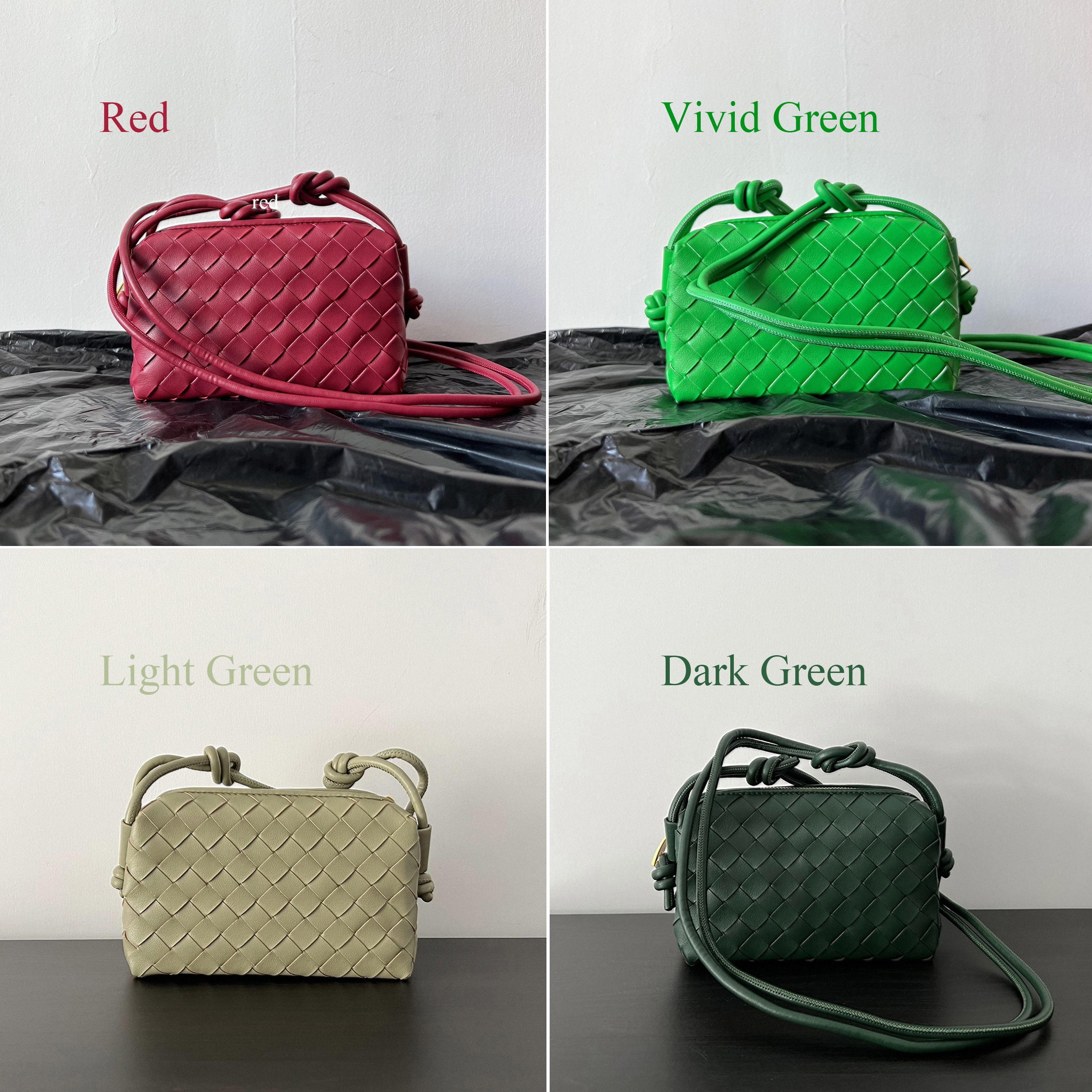 Leather Woven Bags, Woven Shoulder Bag, Women's Leather Sling Bag