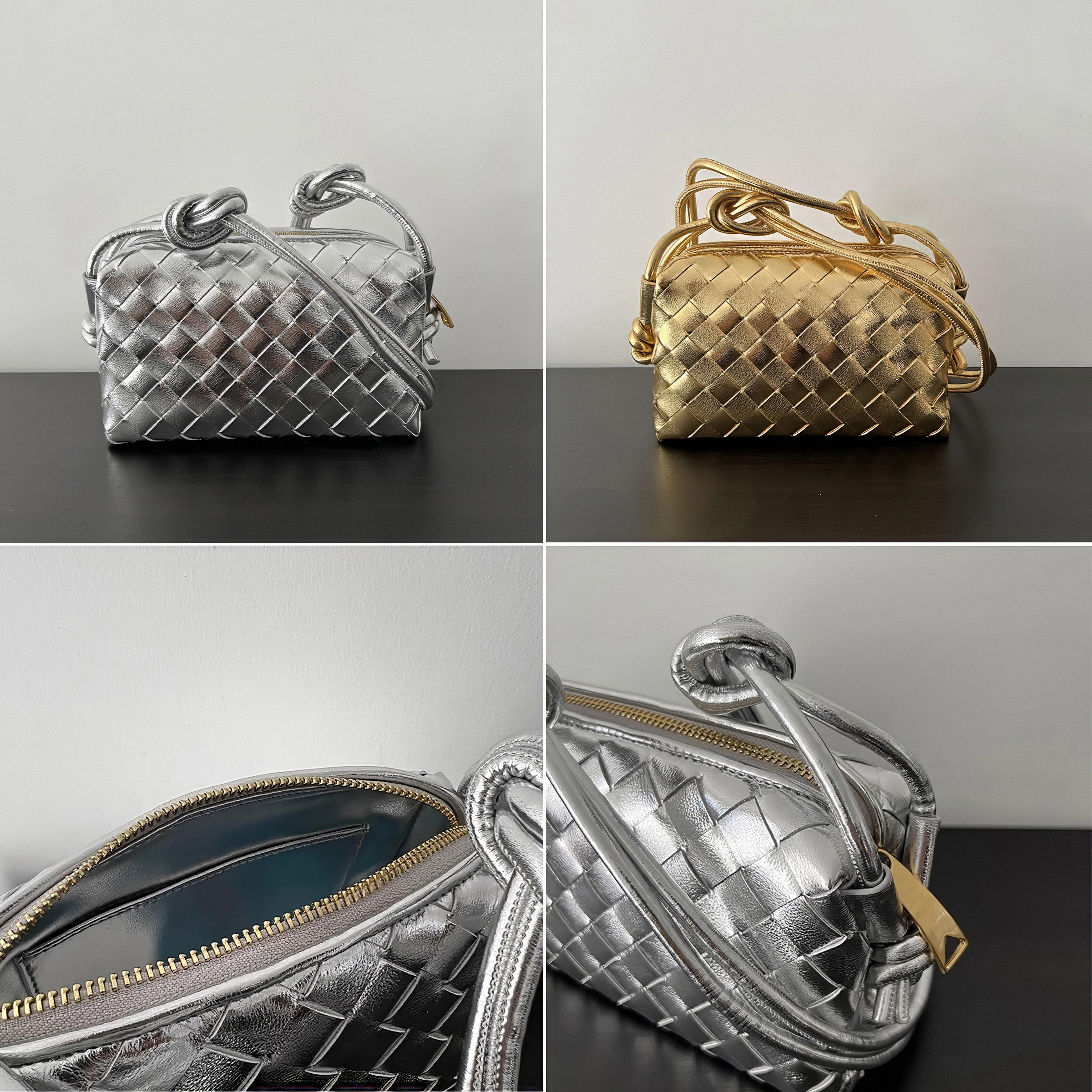 Leather Woven Bags, Woven Shoulder Bag, Women's Leather Sling Bag