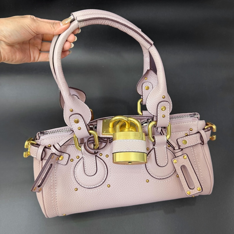 Full Grain Leather Tote Bag, Retro Style Handbags, Women's Leather Top Handle Bag image 18