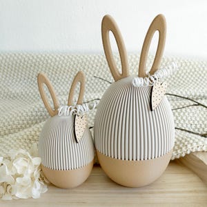 Modernes Osterei zum Befüllen, 3D Druck Osterdeko mit Schraubfunktion, Geldgeschenk Verpackung Ostern, minimalistisches Geschenk Ei,