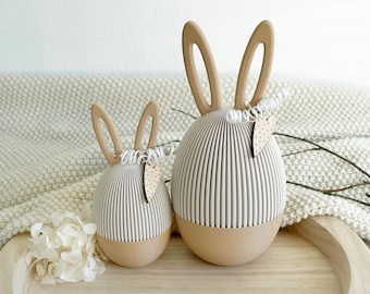 Modernes Osterei zum Befüllen, 3D Druck Osterdeko mit Schraubfunktion, Geldgeschenk Verpackung Ostern, minimalistisches Geschenk Ei,