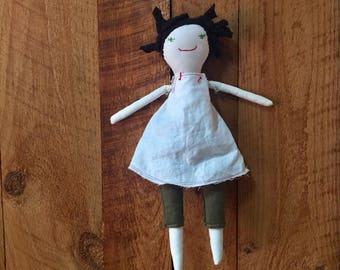 Cloth Rag Doll - Modern Waldorf Doll - Handmade Childhood