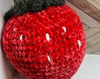 Handmade Large Crochet Strawberry