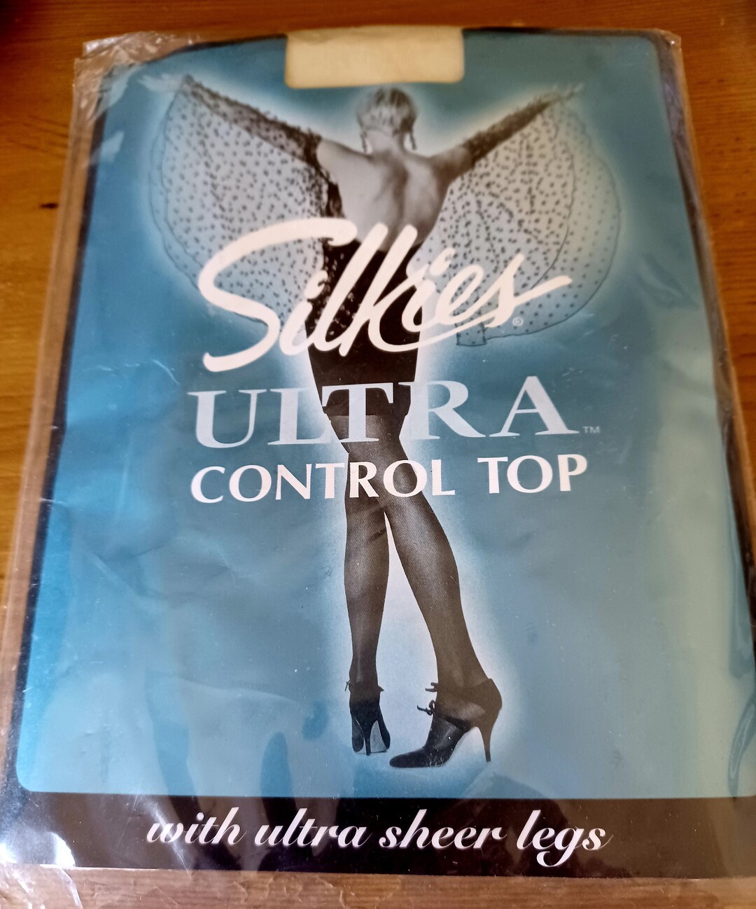 Silkies Ivory Ultra Control Top Tights With Ultra Sheer Legs Etsy
