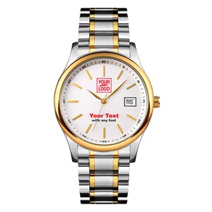 Personalized Watch  – Custom Color, Logo & Text | Unique Wristwatch Gift for Him
