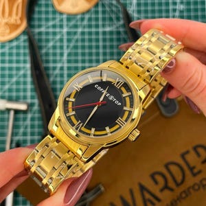 Personalized Watch  – Custom Color, Logo & Text | Unique Wristwatch Gift for Him