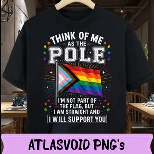 Tänk på mig som den heteroseksuella allierade, rolig Pride-png, HBTQ-flaggtröja, rolig Ally-presenttröja, Pride-humorgrafik för nedladdning