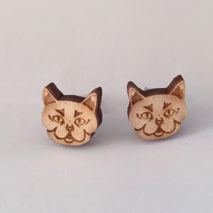 British Shorthair Earrings Cat Earrings image 1