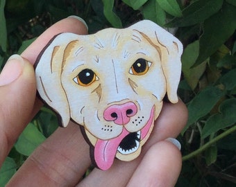 Labrador Brooch Yellow Labrador Jewellery Dog Gift Labrador Pin