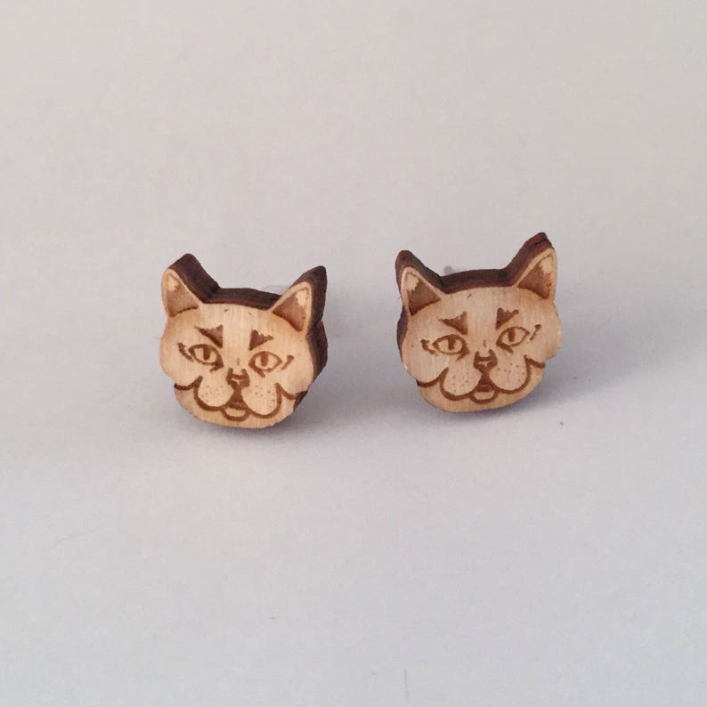 British Shorthair Earrings Cat Earrings image 1