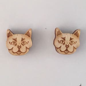 British Shorthair Earrings Cat Earrings image 2