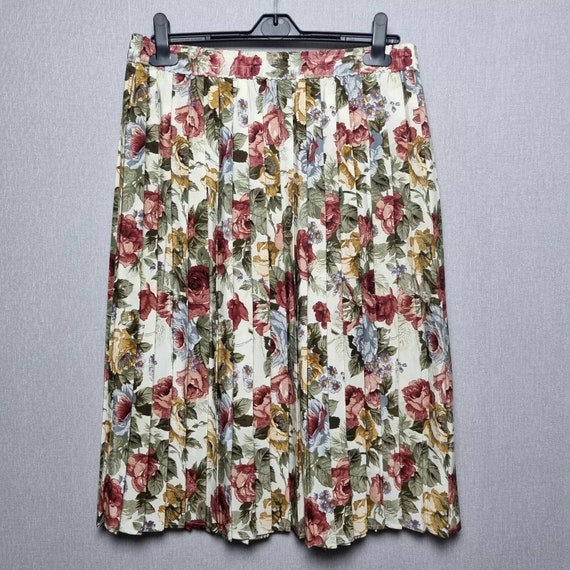 Vintage St Michael Skirt Size 14 Womens Midi Pleat