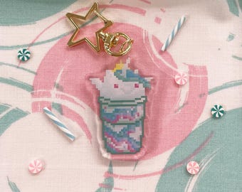Charm de café con leche de píxeles de la Princesa Celestia de MLP