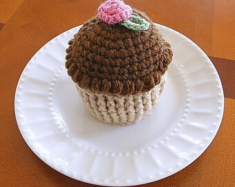 Handmade Pin Cushion, Jumbo Cupcake Pin Cushion Funfetti Cupcake Pin Cushion Cupcake Crochet Cupcake