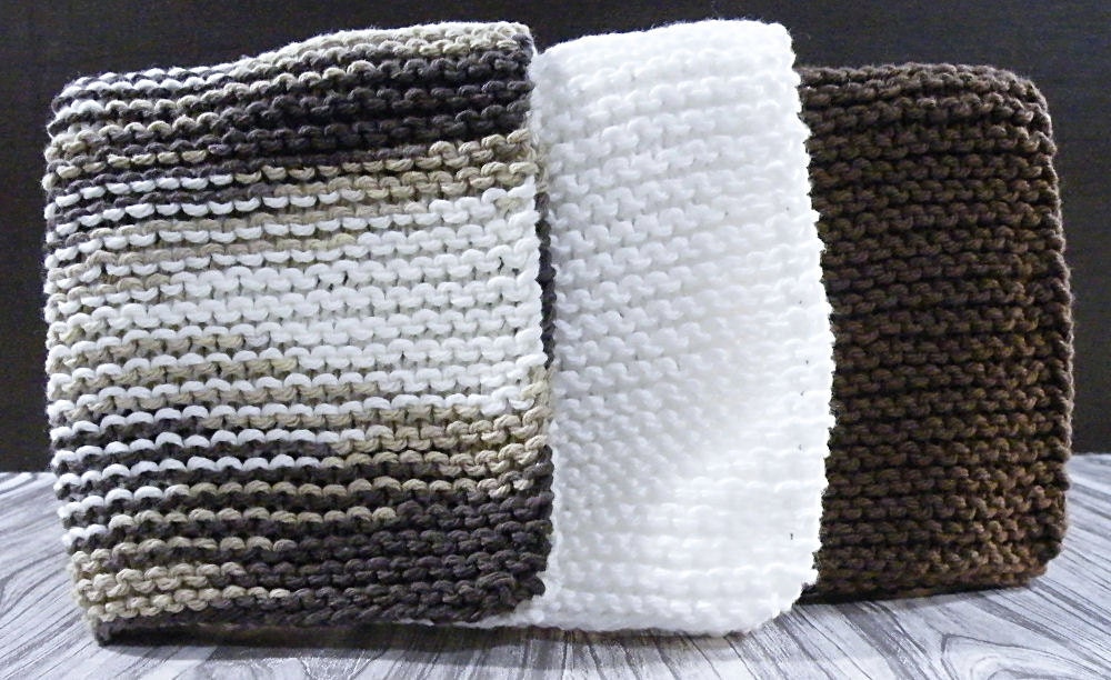 Hand Knit Dishcloth Hand Knitted Dish Cloth Hand Knit Etsy
