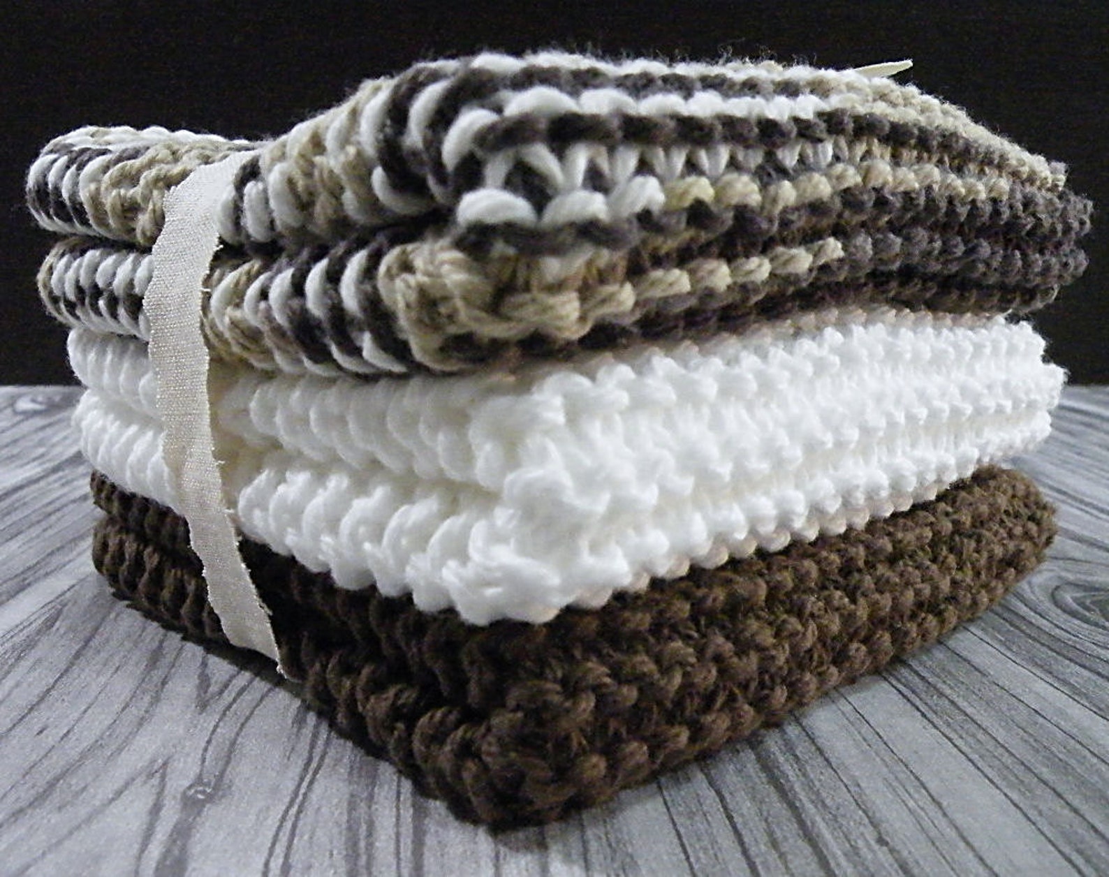 Hand Knit Dishcloth Hand Knitted Dish Cloth Hand Knit Etsy