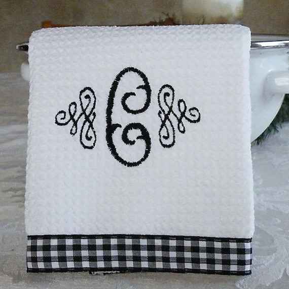 Monogrammed Kitchen Towels