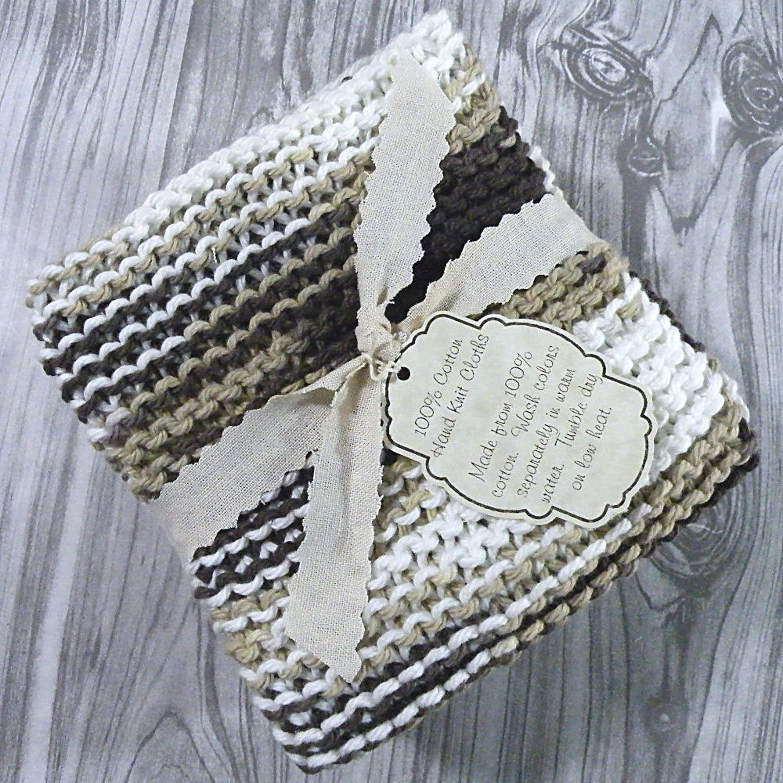 Hand Knit Dishcloth Hand Knitted Dish Cloth Hand Knit Etsy