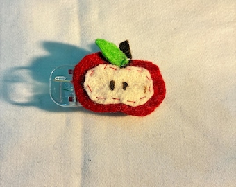 Red Apple Hair clip