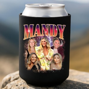 Custom Photo & Text Can Cooler, Personalized Party Favor, Vintage Bootleg Slim Can, Funny Birthday Can, Bachelorette Surprise, Wedding Gift