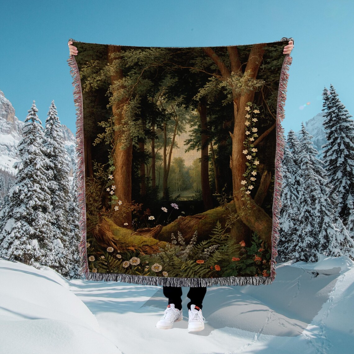 Heirloom Comfort Blanket - Dark Forest