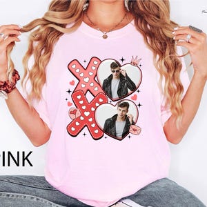 Personalized XOXO Custom Photo Girlfriend T-Shirt, Custom I Love My Boyfriend Shirt, Funny Valentine's Day Gift, Gift for Her, Valentine Tee