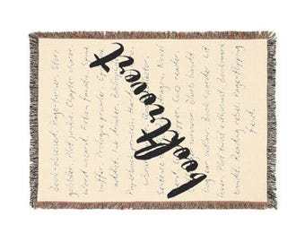 Woven Throw Blanket | Booktrovert | Book Lover