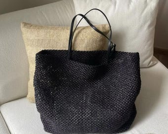 Large Woven Tote Bag,Slouchy Bag For Women,Summer Beach Bag