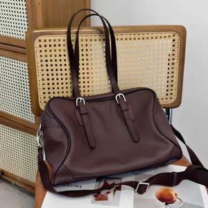 Grand sac fourre-tout, petit sac en cuir, sac à bandoulière intemporel