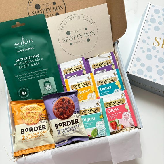 Twinings Herbal Tea, Border Biscuit & Pamper Hamper, Teacher present, Gift for her, Fruit Tea Lover Present, Get Well Soon, Birthday present