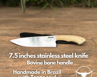 Steel Knife Bovine handle
