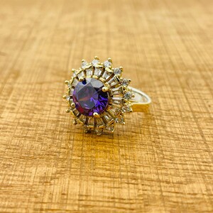 Amethyst Ring: Turkish 925 Sterling Silver, Handmade