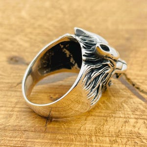 Handmade Sterling Silver Wolf Ring - Unisex Animal Jewelry - Etsy