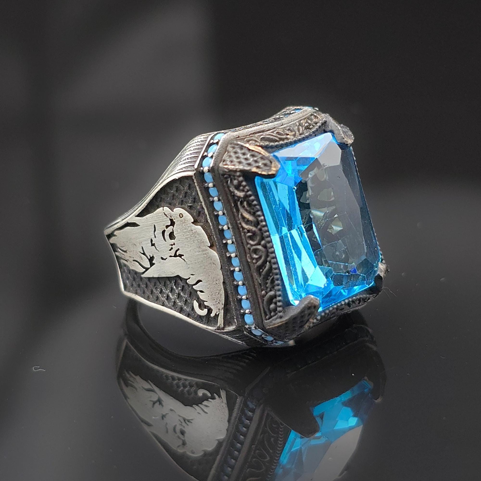 アクアマリン　シルバーリング　ジャイプール製 ジャイプールシルバーストーンリング【メール便可】｜マライカ公式通販