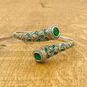 Women Emerald Bracelet, 925 Sterling Silver, Handmade Bracelet, Gift Her, Gift Birthday, Gift Anniversay, Gift Wife, Gift Mother Bracelet