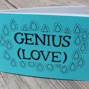 Poetry Zine "Genius (Love)" // illustration zine / relationships zine / love zine / art zine / mini zine