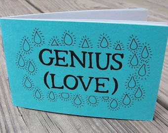 Poetry Zine "Genius (Love)" // illustration zine / relationships zine / love zine / art zine / mini zine