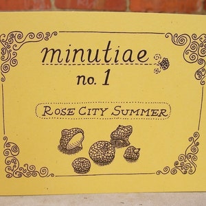 Zine &quot;Minutiae No. 1: Rose City Summer&quot; // Illustration zine / art zine / Portland Oregon / perzine / bicycle / summer / motorcycle