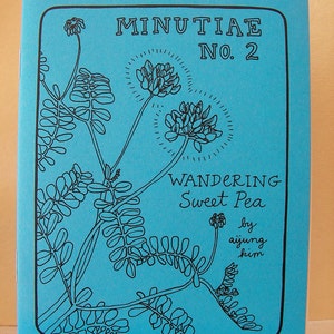 Zine "Minutiae No. 2: Wandering Sweet Pea" // perzine / Richmond VA / travel zine / illustration zine / art zine / garden / hummingbird