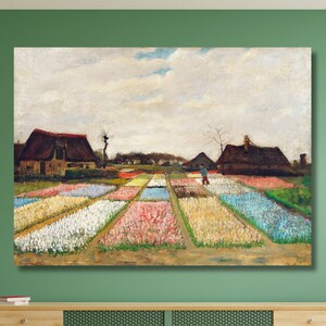 Flower Beds in Holland,Vincent Van Gogh Canvas,Van Gogh Poster,Flower Poster,Van Gogh Artwork,Gift for Home,Home Decor,Living Room Decor-768